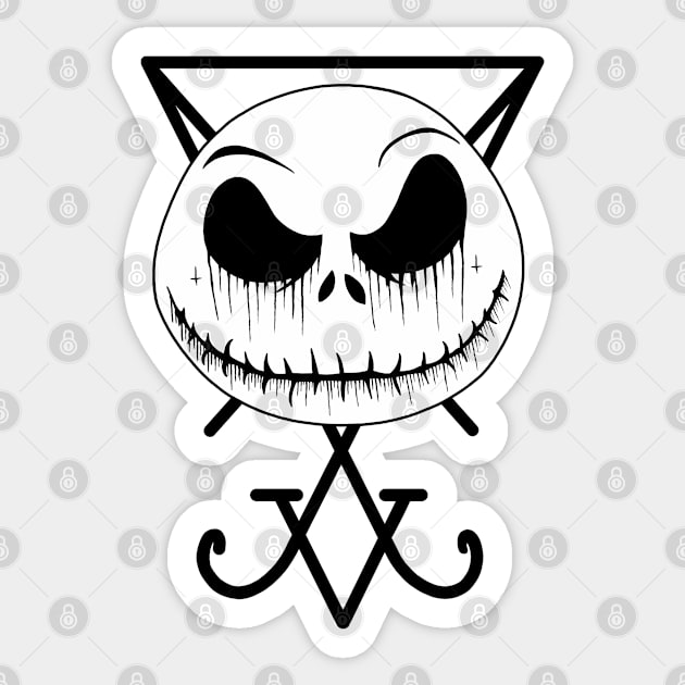 Black Metal Jack Sticker by knightwatchpublishing